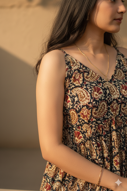Kalamkari peplum top